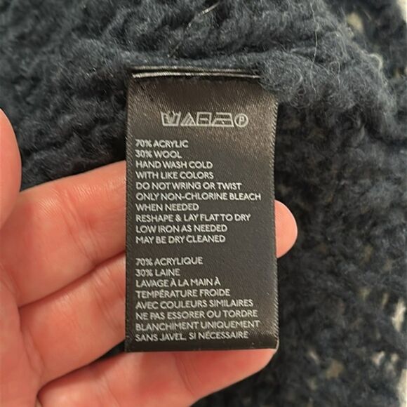 BDG Urban Outfitters Open Knit Wool Sweater Hooded Medium Boho Beachy Coast - Picture 7 of 10